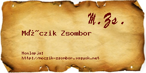 Móczik Zsombor névjegykártya